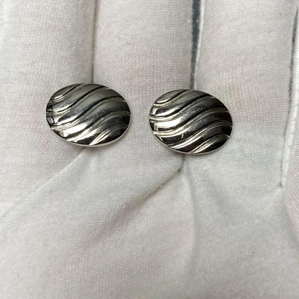 Vintage Mens Cufflinks Tie Clips Lot Gold Silver Tone Mixed Designs Mid Century